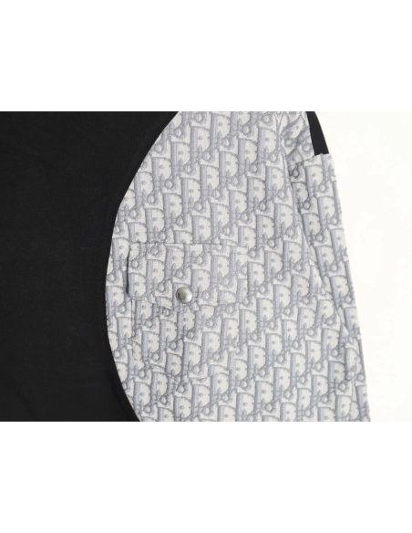 Dior embroidered stitching crew neck sweatshirt TSK1,Dior