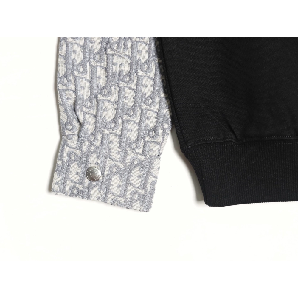Dior embroidered stitching crew neck sweatshirt TSK1,Dior