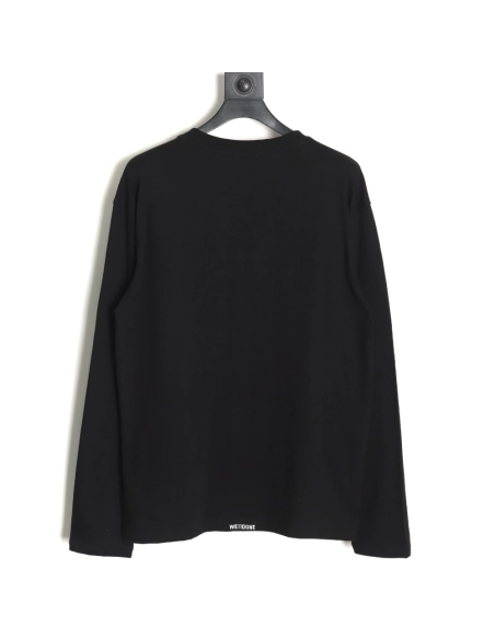 We11 Done pearl lettering long-sleeved T-shirt TSK1,We11done