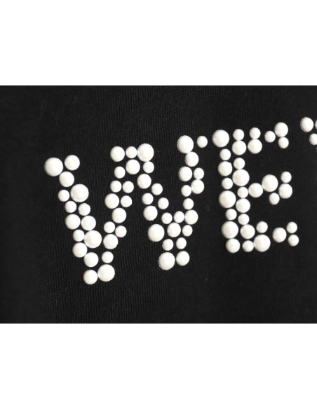 We11 Done pearl lettering long-sleeved T-shirt TSK1,We11done
