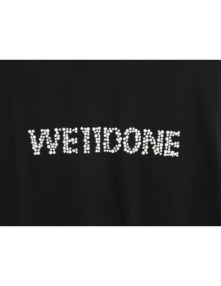 We11 Done pearl lettering long-sleeved T-shirt TSK1,We11done