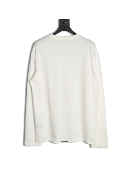 We11 Done pearl lettering long-sleeved T-shirt,We11done