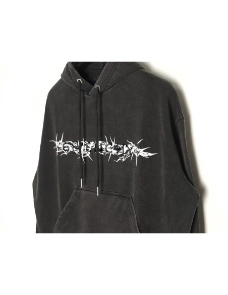 Givenchy toothbrush embroidered thorns hoodie,Givenchy