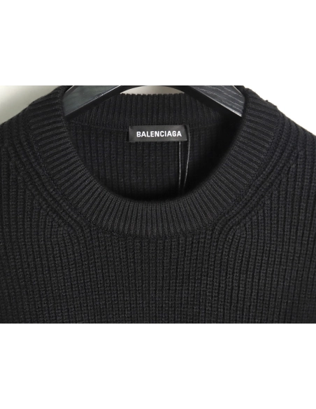 Balenciaga chest logo crew neck sweater TSK1,Balenciaga