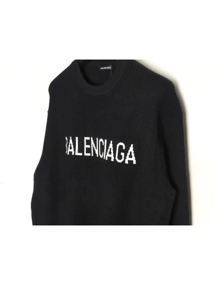 Balenciaga chest logo crew neck sweater TSK1,Balenciaga