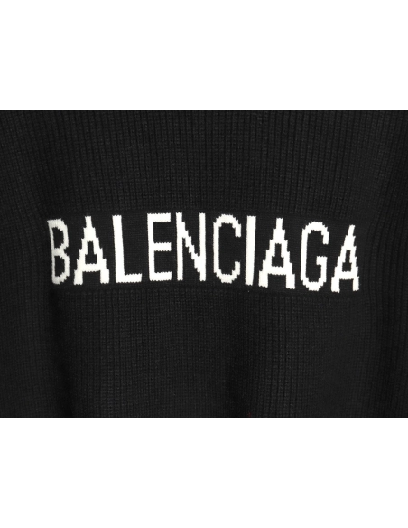 Balenciaga chest logo crew neck sweater TSK1,Balenciaga