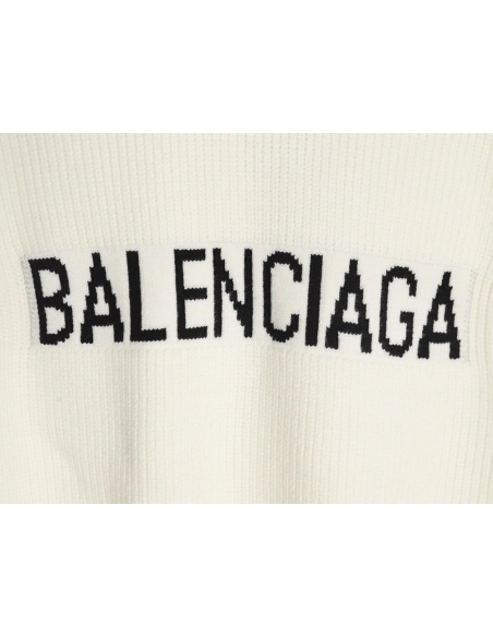 Balenciaga chest logo crew neck sweater,Balenciaga