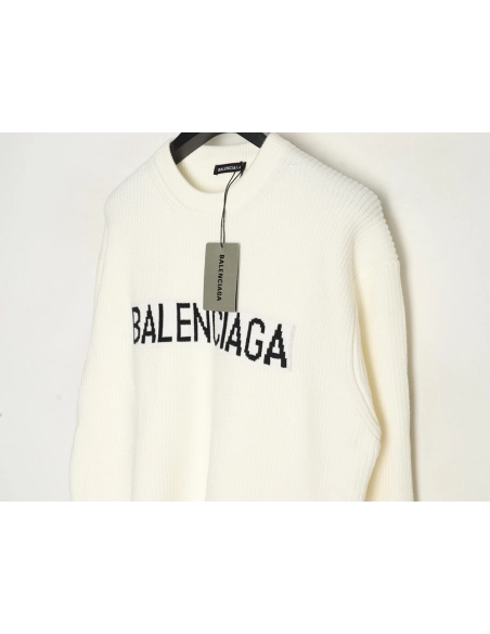 Balenciaga chest logo crew neck sweater,Balenciaga