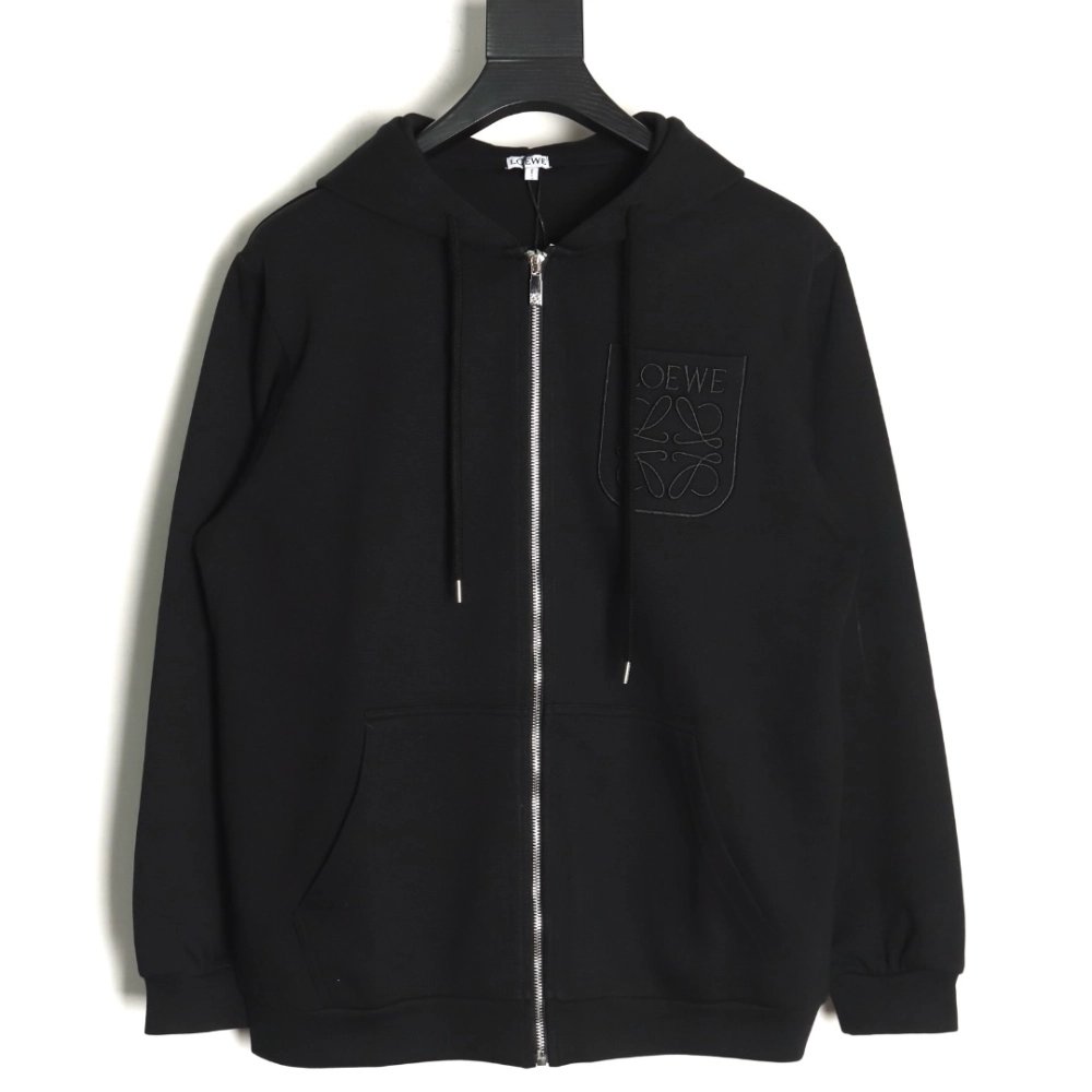 Loewe dark pattern embroidery logo jacket,Loewe