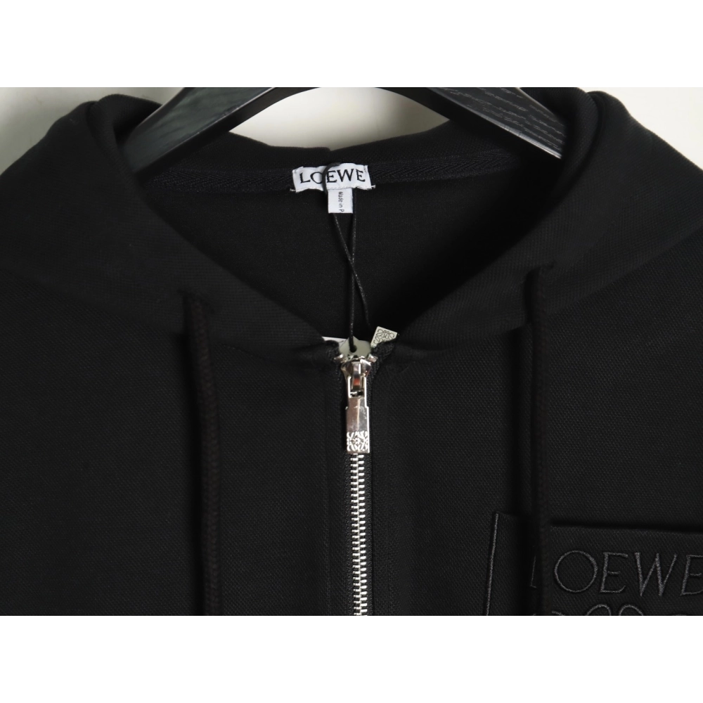 Loewe dark pattern embroidery logo jacket,Loewe