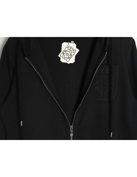 Loewe dark pattern embroidery logo jacket,Loewe