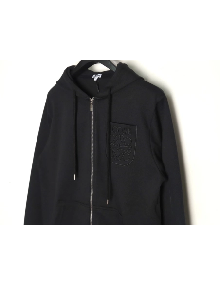 Loewe dark pattern embroidery logo jacket,Loewe