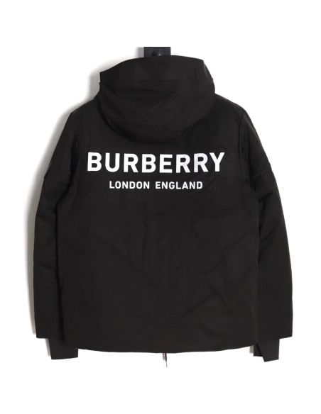 Burberry 3M reflective lettering hooded down jacket TSK1,Burberry