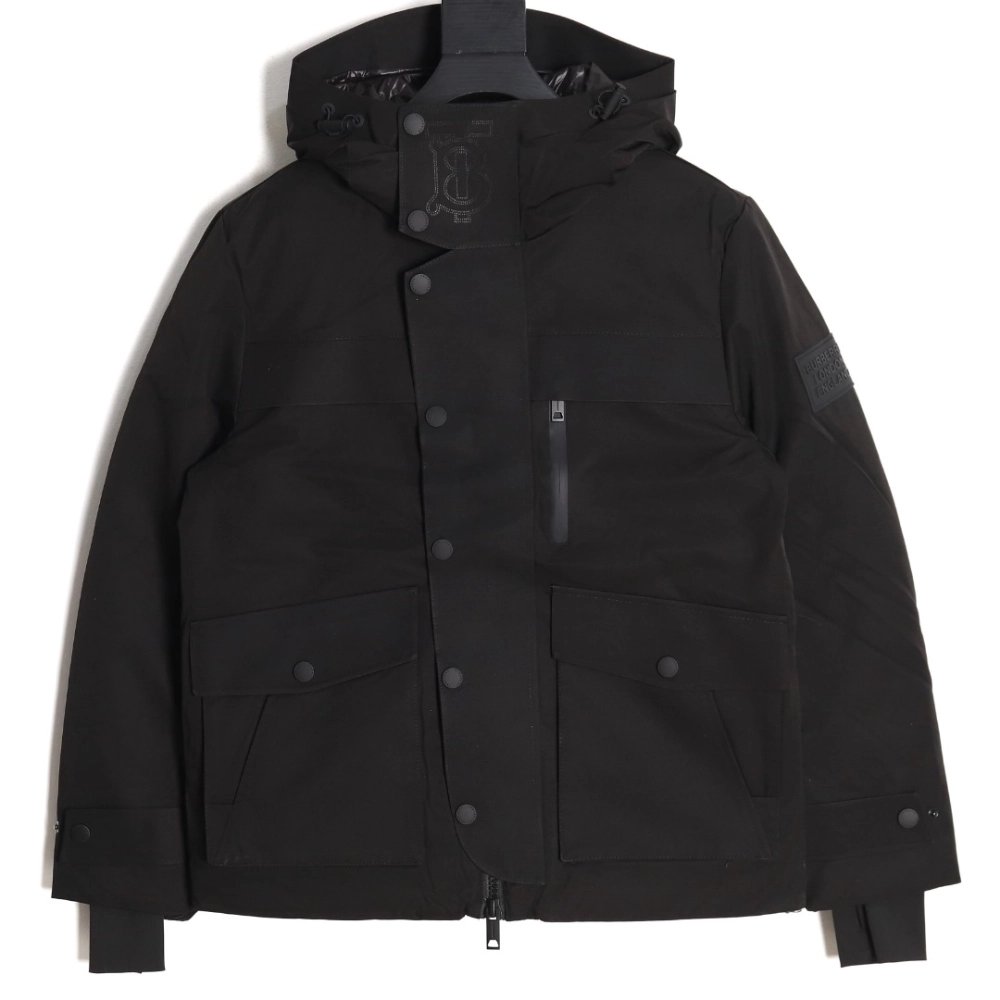 Burberry 3M reflective lettering hooded down jacket TSK1,Burberry