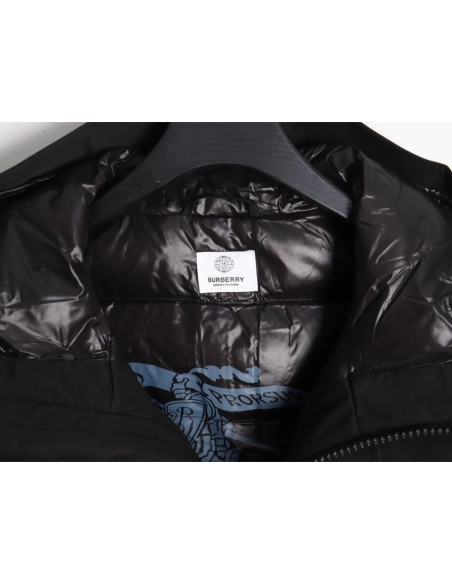 Burberry 3M reflective lettering hooded down jacket TSK1,Burberry