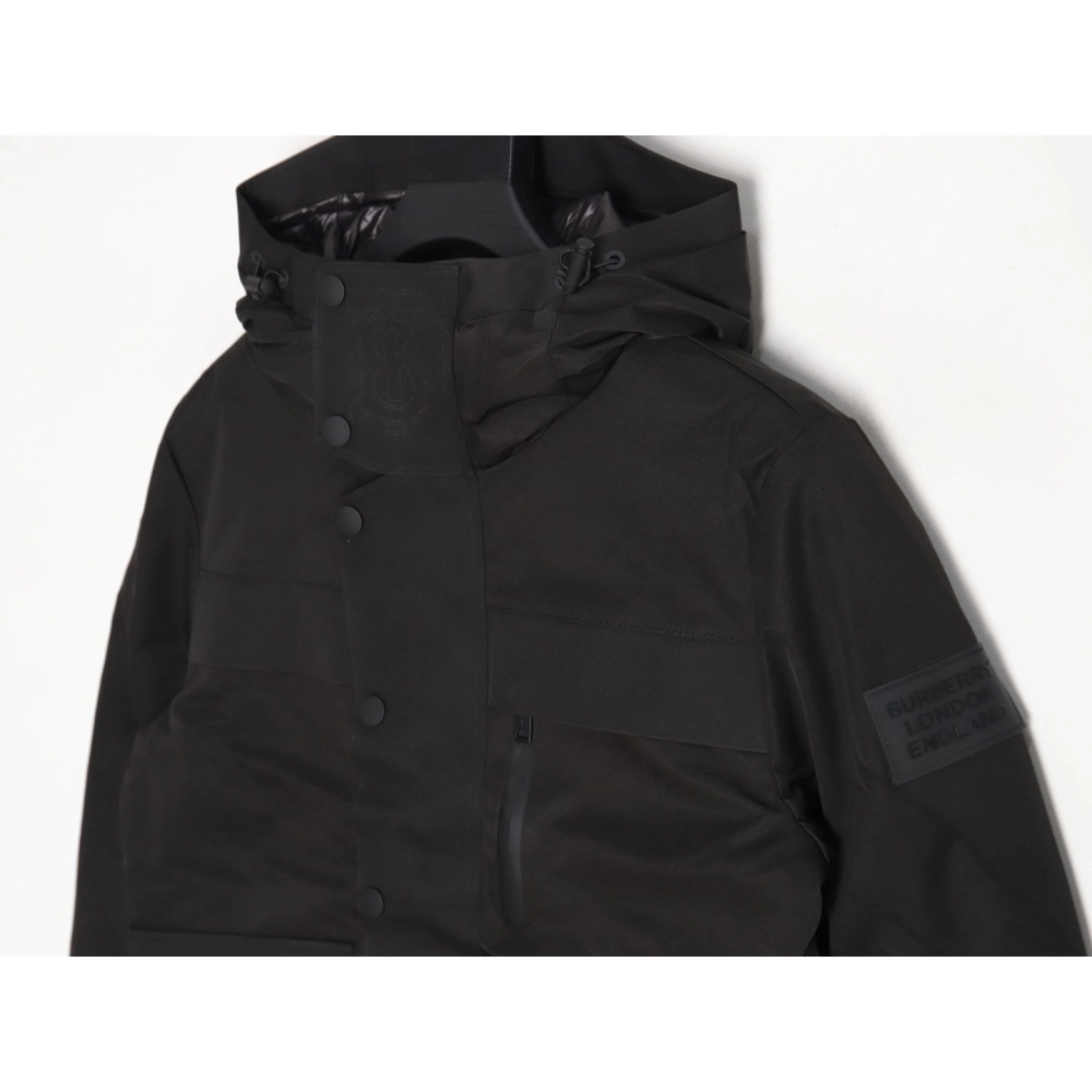 Burberry 3M reflective lettering hooded down jacket TSK1,Burberry