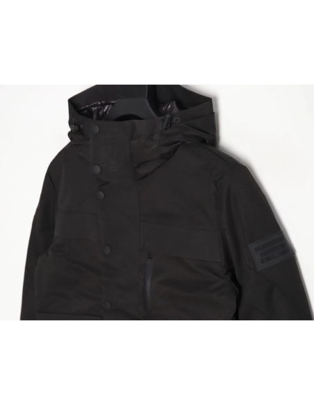 Burberry 3M reflective lettering hooded down jacket TSK1,Burberry