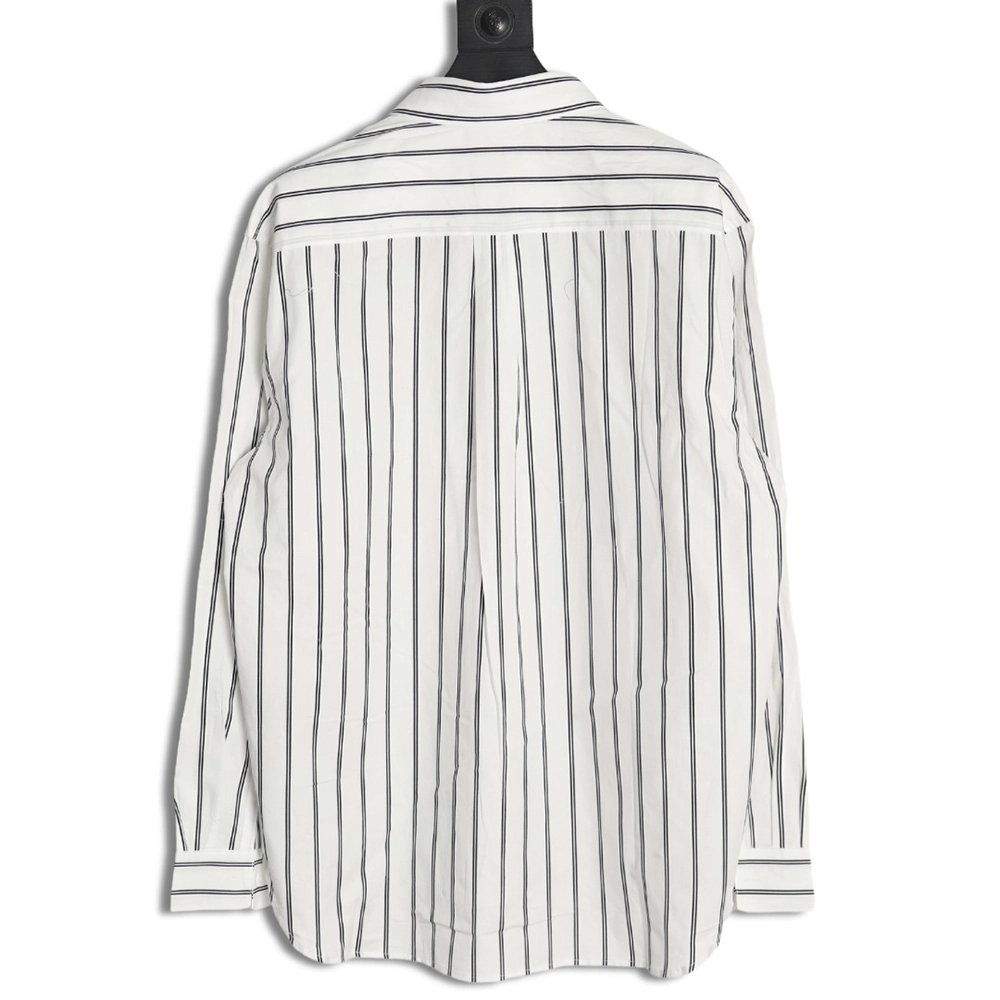 Dior striped shirt with pocket embroidery,Dior