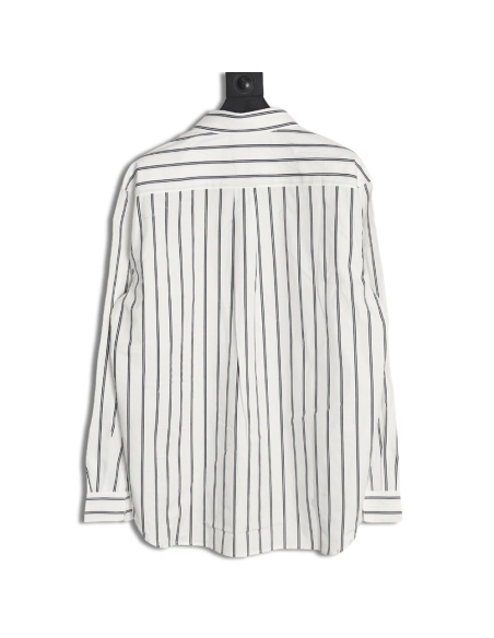Dior striped shirt with pocket embroidery,Dior