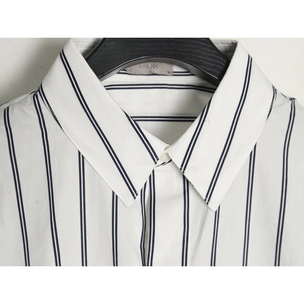 Dior striped shirt with pocket embroidery,Dior