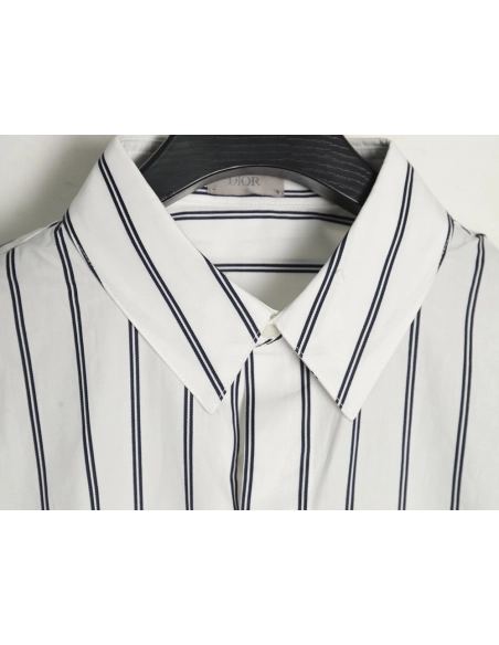 Dior striped shirt with pocket embroidery,Dior