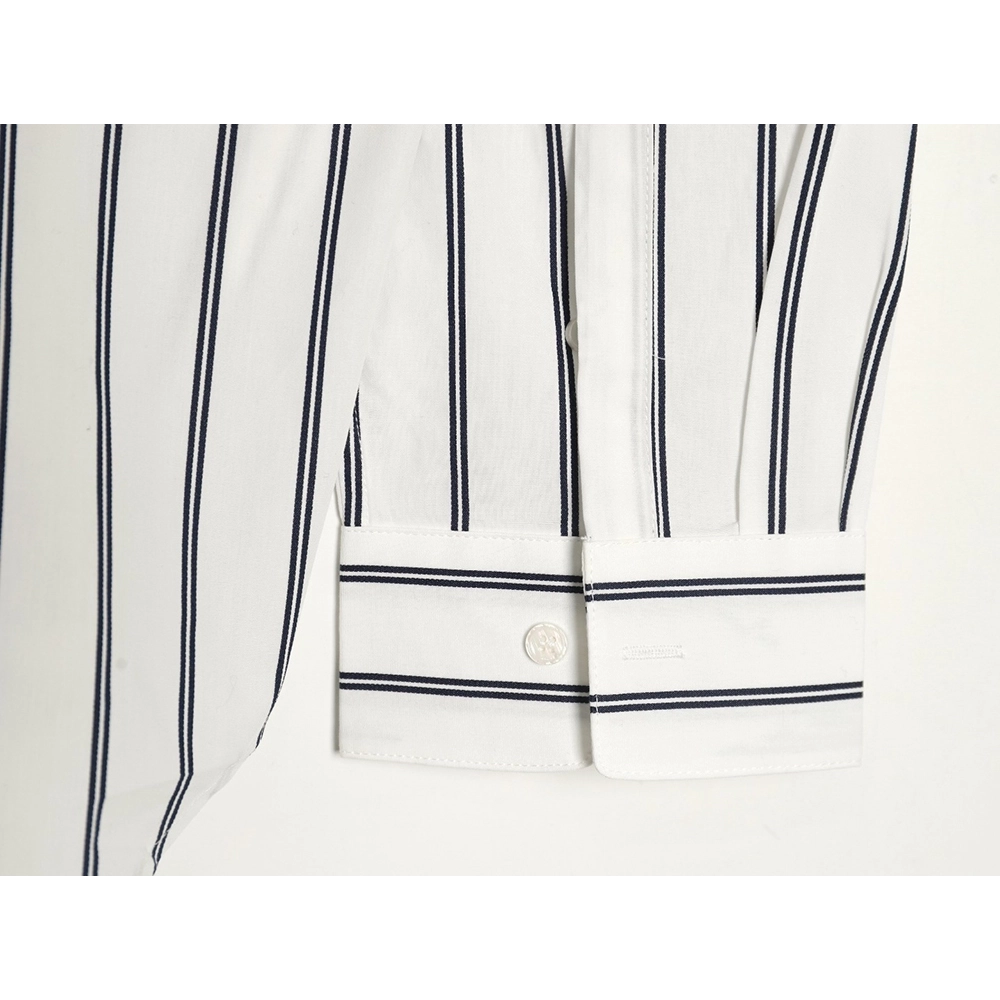 Dior striped shirt with pocket embroidery,Dior