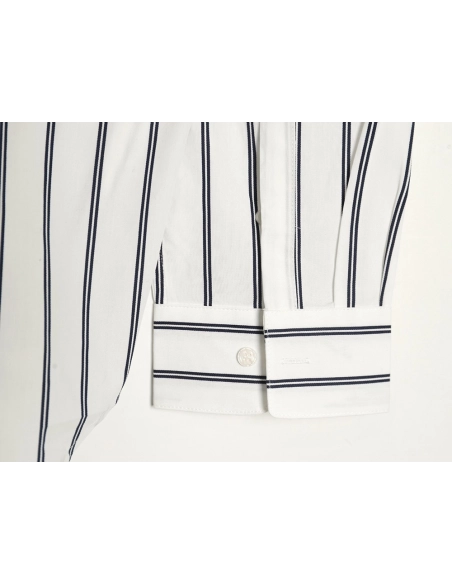 Dior striped shirt with pocket embroidery,Dior