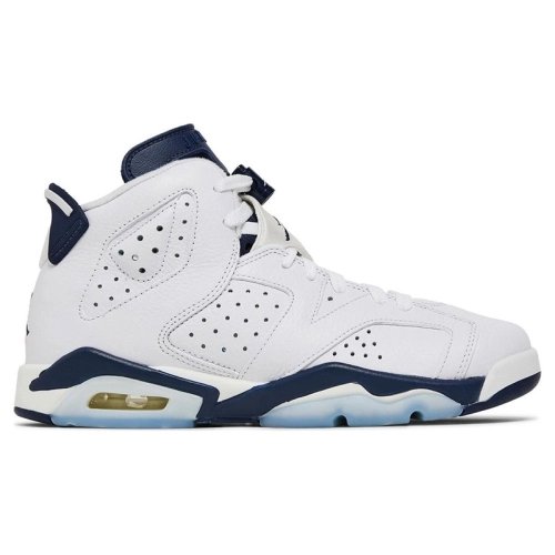 AIR JORDAN 6 RETRO GS MIDNIGHT NAVY 2022 384665 141,AIR JORDAN 6,Air Jordan