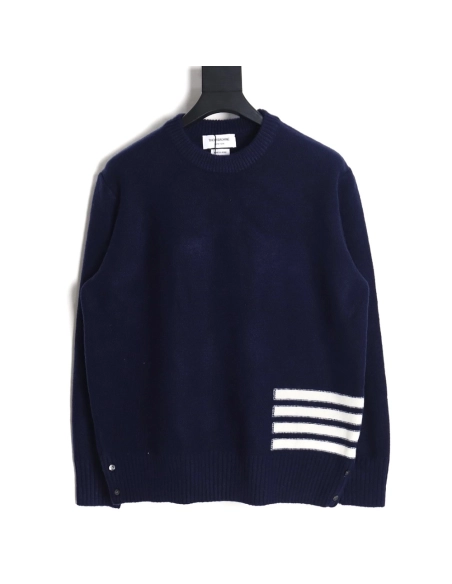 Thom Browne Four Stripe Crew Neck Sweater TSK1,Thom Browne