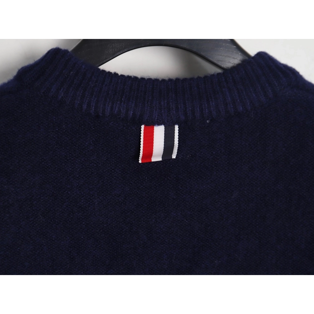Thom Browne Four Stripe Crew Neck Sweater TSK1,Thom Browne