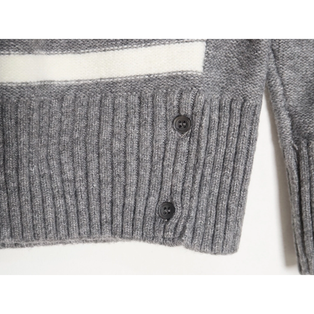 Thom Browne Four Stripe Crew Neck Sweater,Thom Browne