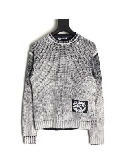 Acne distressed tie-dye crewneck sweater,Acne Studios