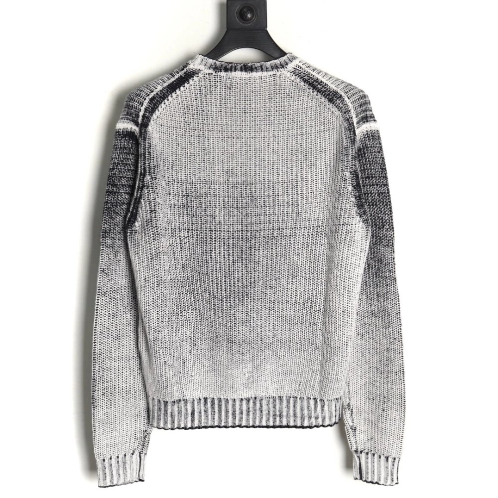 Acne distressed tie-dye crewneck sweater,Acne Studios