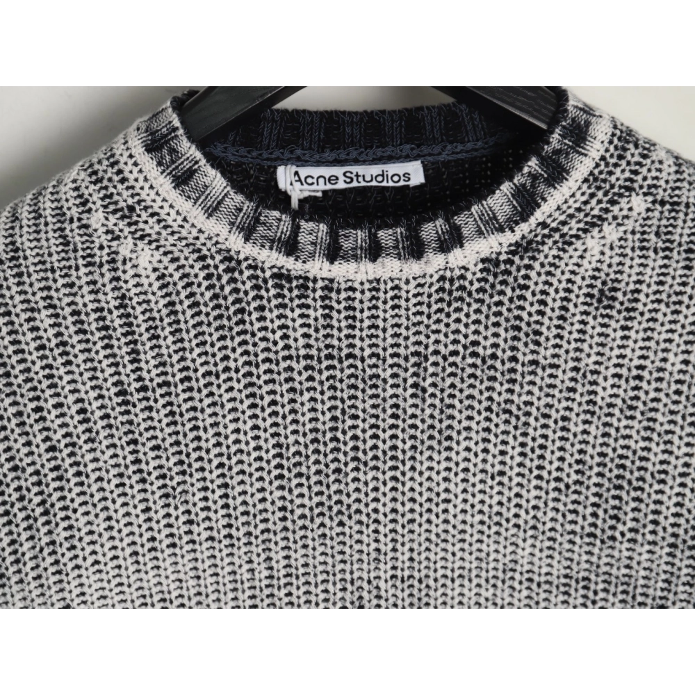 Acne distressed tie-dye crewneck sweater,Acne Studios