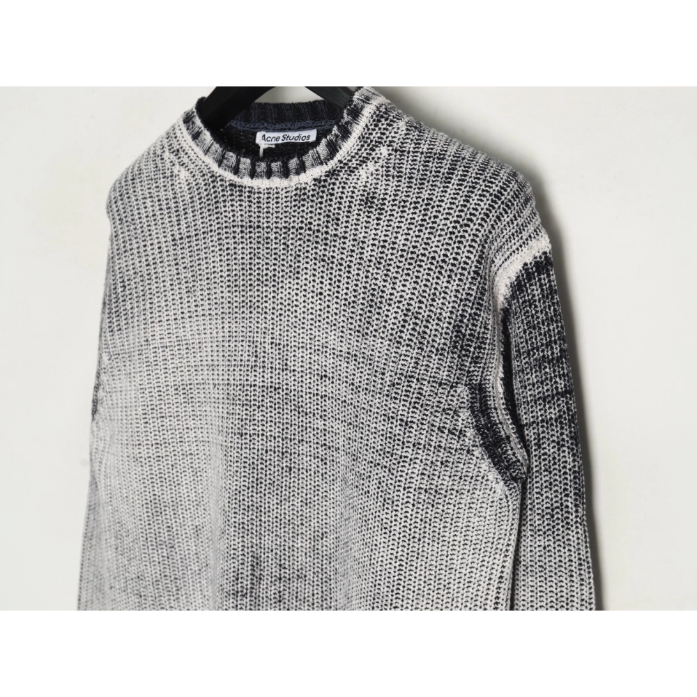 Acne distressed tie-dye crewneck sweater,Acne Studios