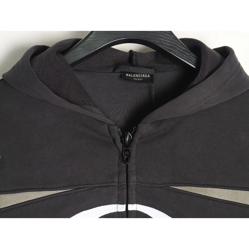 Balenciaga Double Ring Motorcycle Zip Heavy Jacket,Balenciaga