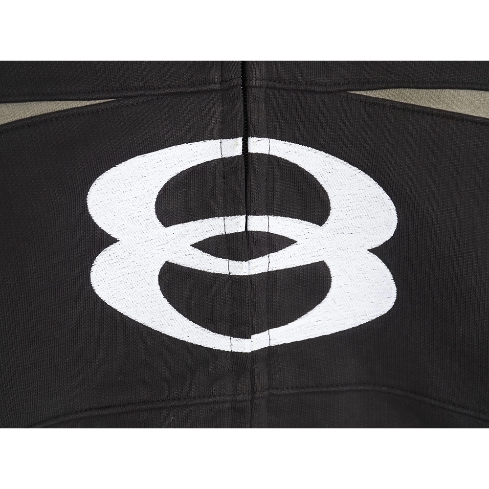 Balenciaga Double Ring Motorcycle Zip Heavy Jacket,Balenciaga