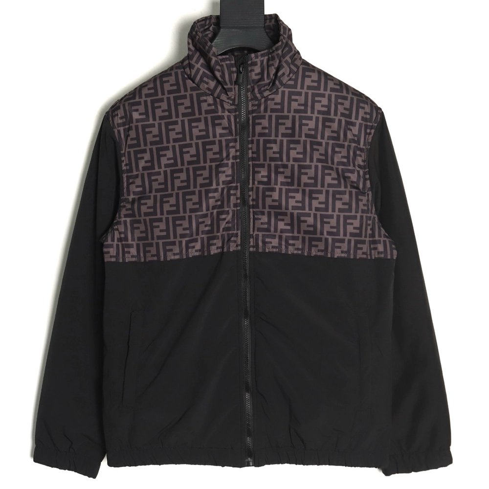 Fendi FF full print patchwork cotton jacket TSK1,Fendi