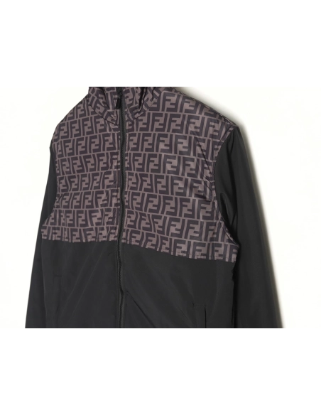 Fendi FF full print patchwork cotton jacket TSK1,Fendi