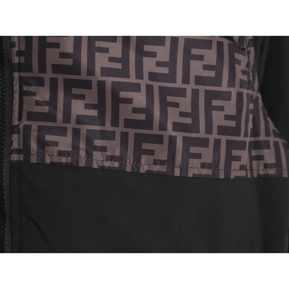 Fendi FF full print patchwork cotton jacket TSK1,Fendi