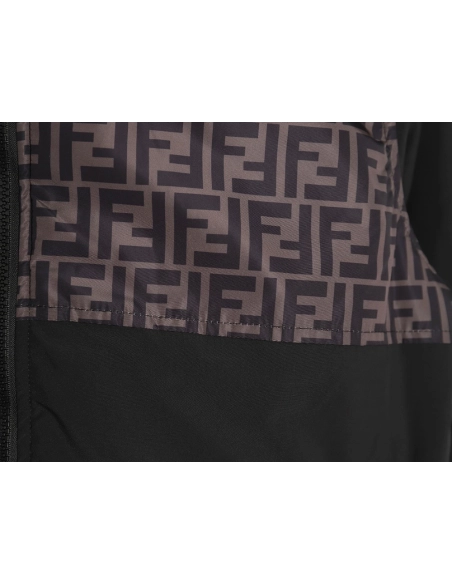 Fendi FF full print patchwork cotton jacket TSK1,Fendi