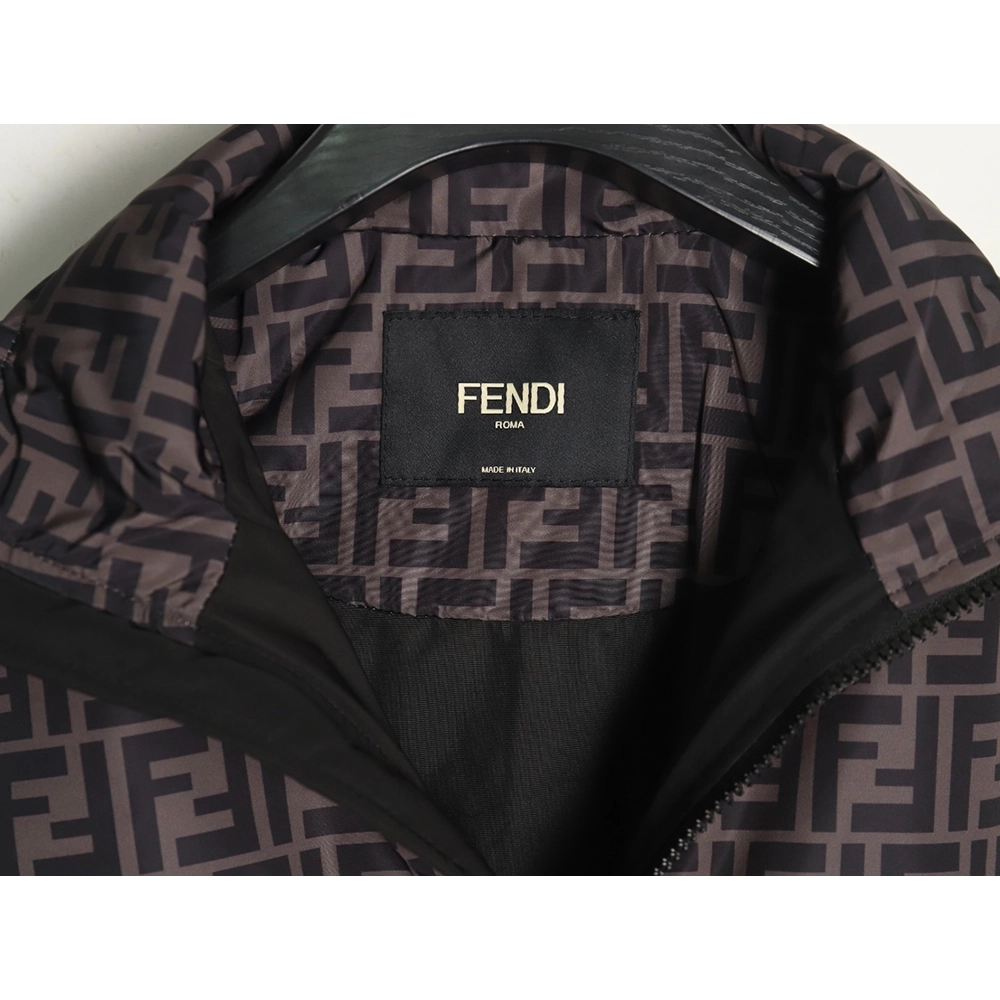 Fendi FF full print patchwork cotton jacket TSK1,Fendi
