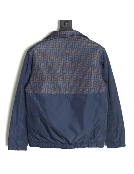 Fendi FF full print patchwork cotton jacket,Fendi