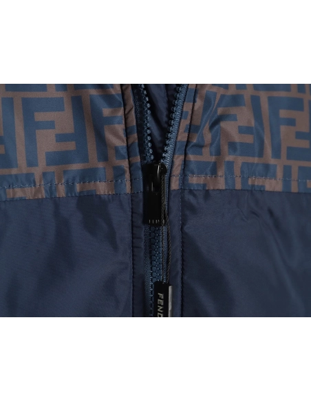 Fendi FF full print patchwork cotton jacket,Fendi