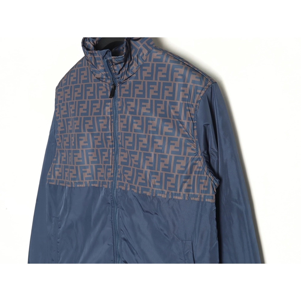 Fendi FF full print patchwork cotton jacket,Fendi