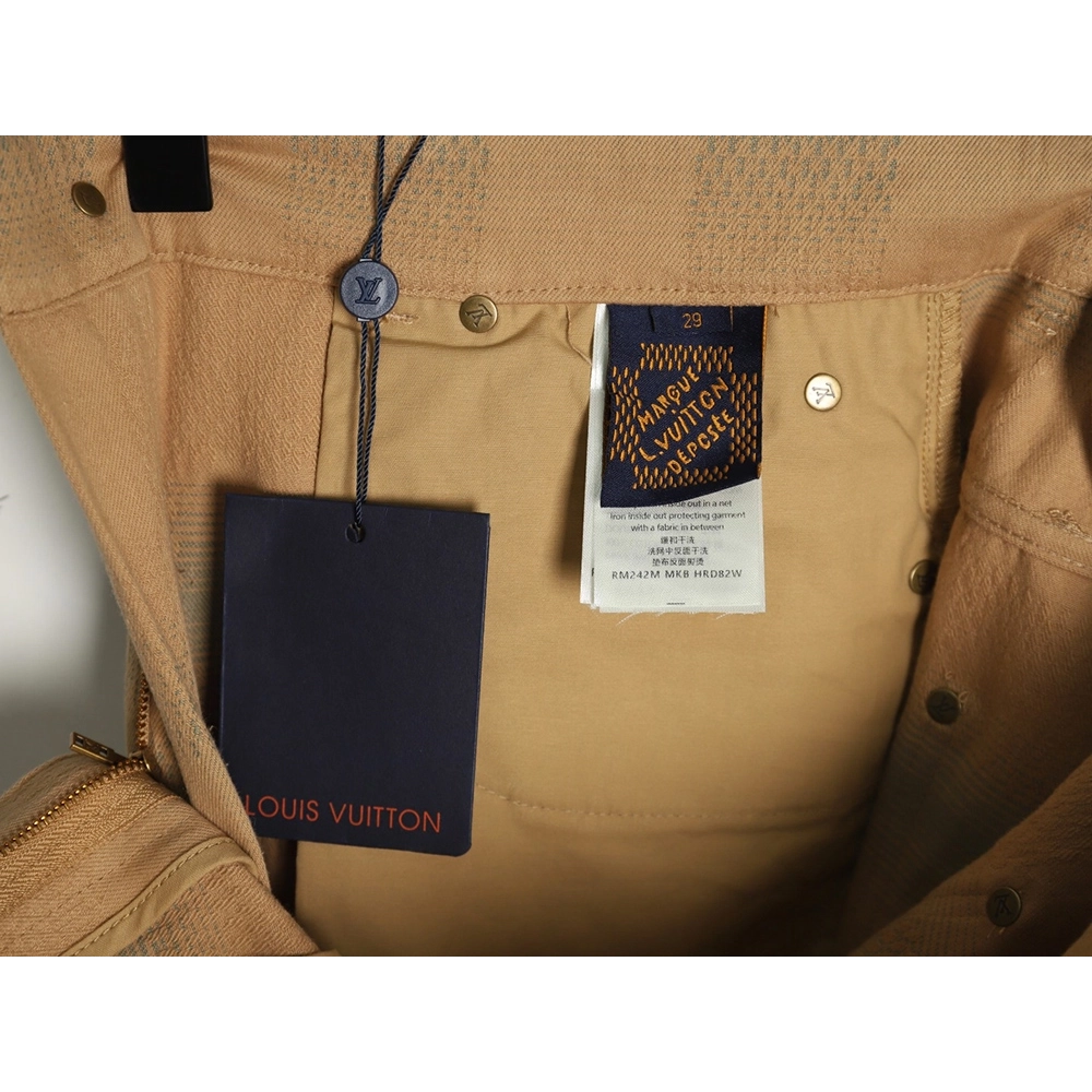 Louis Vuitton Pharrell Collaboration Vintage Checkerboard Jeans,Louis Vuitton