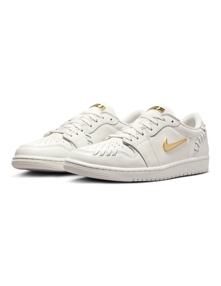 Air Jordan 1 Low Method of Make Sail Metallic Gold,AIR JORDAN 1 LOW