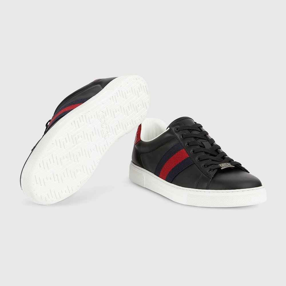 Gucci Ace Web Black Navy Red,GUCCI SHOES,Other Brand Sneakers