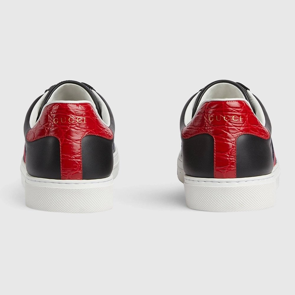 Gucci Ace Web Black Navy Red,GUCCI SHOES,Other Brand Sneakers