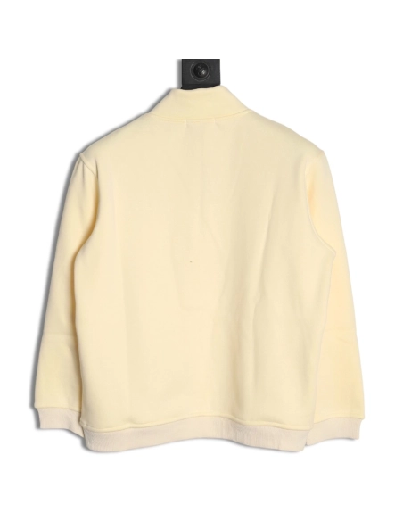 Ralph Lauren Embroidered Logo Half Zip Brushed Sweatshirt,Ralph Lauren Sweatshirt,Sweatshirt,APPAREL